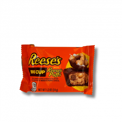 Die Reese's Big Cup with Reese's Puffs kombiniert den köstlichen Geschmack von Reese's Peanut Butter Cups mit der knusprigen Textur von Reese's Puffs. Ein Traum für alle Erdnussbutterliebhaber, verpackt in einer Big Cup deiner Träume. […] - Breddas Hemp & Sweets Company Wuppertal