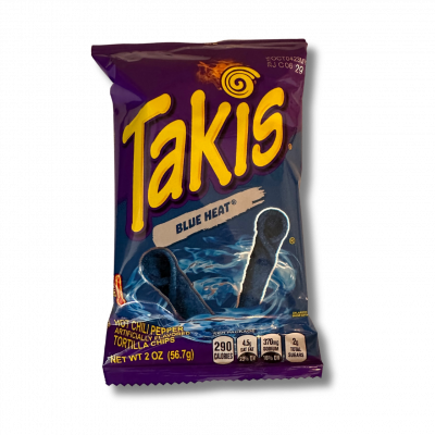 Entdecke das intensive Geschmackserlebnis von Takis Blue Heat in der praktischen 56g Packung! Diese würzig-knusprigen Tortilla-Chips aus den USA vereinen den einzigartigen Takis-Charakter mit einem aufregenden Hauch von scharfer Würze. Nicht nur wegen der einzigartigen blauen Farbe sind die Takis Blue Heat einer der größten Hypes auf dem Snackmarkt. Genieße jetzt den unverwechselbaren Crunch und Geschmack dieser beliebten Chips bevor Sie wieder ausverkauft sind. Perfekt für unterwegs oder gemütliche Abende zu Hause auf der Couch.. […] - Breddas Hemp & Sweets Company Wuppertal