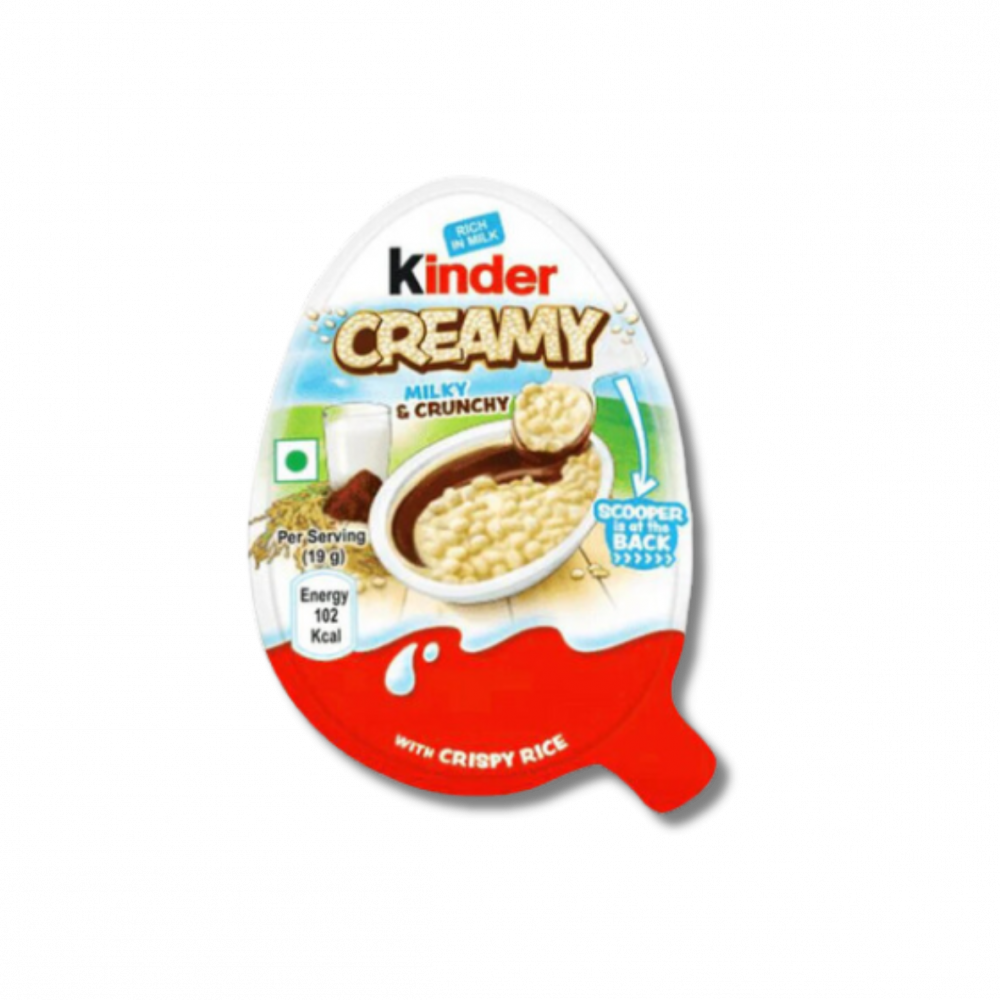 Kinder Creamy ist ein unwiderstehlicher Snack, der die perfekte Kombination aus zarter Milch- und Kakaocreme-Füllung mit einer knusprigen Rice Krispie-Schicht bietet. Diese handliche Leckerei wird dich mit jedem Bissen begeistern und hinterlässt einen köstlichen Eindruck auf deinem Gaumen. Das Besondere an Kinder Creamy ist der praktische Löffel im Deckel, der es dir ermöglicht, diese süße Köstlichkeit überall und jederzeit zu genießen. Egal, ob du unterwegs bist oder eine kleine Pause einlegen möchtest, dieser super beliebte Snack wird deine Naschgelüste stillen. Bestelle noch heute und entdecke, warum Kinder Creamy so viele Menschen begeistert! […] - Breddas Hemp & Sweets Company Wuppertal